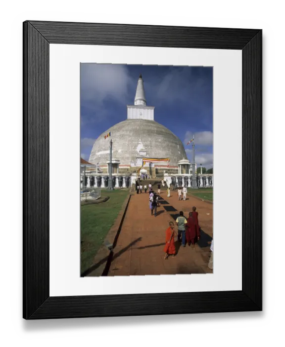Framed Print : Ruvanvelisaya Dagoba in Anuradhapura Framed Print : Ruvanvelisaya Dagoba in Anuradhapura