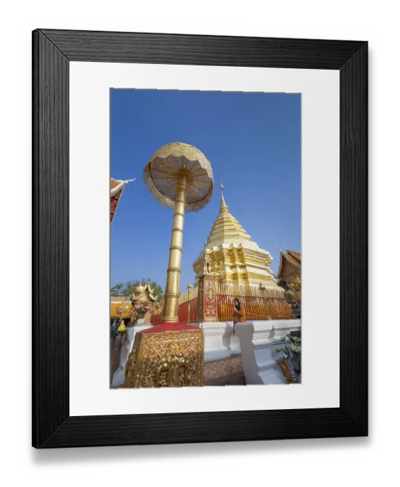 Framed Print : Wat Phra That Doi Suthep temple Framed Print : Wat Phra That Doi Suthep temple