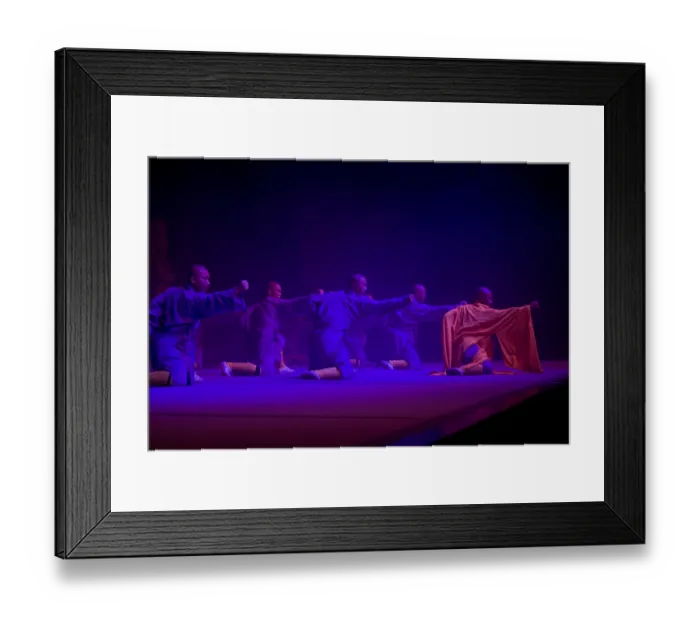 Framed Print : Shaolin monks during a show on the 22nd of March 2009 in Berlin Framed Print : Shaolin monks during a show on the 22nd of March 2009 in Berlin