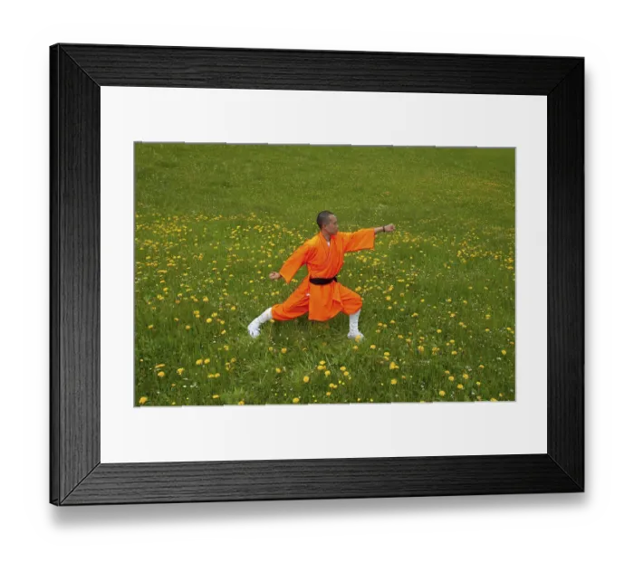 Framed Print : Shaolin monk