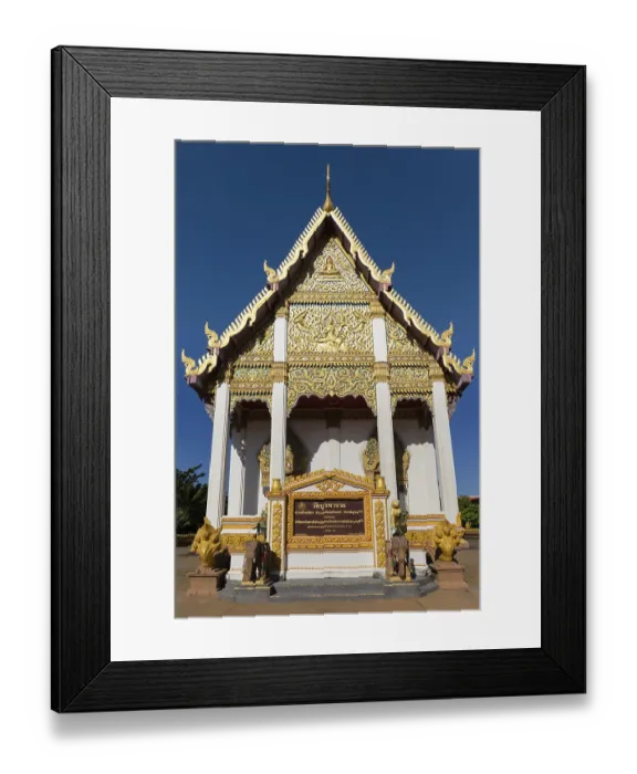 Framed Print : Wat Burapharam Temple, east entrance Framed Print : Wat Burapharam Temple, east entrance