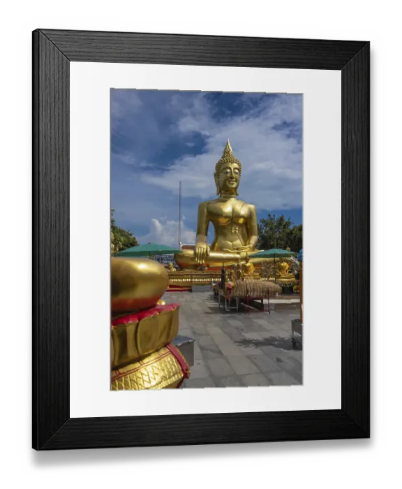 Framed Print : GroBer Buddha, Pattaya, Chonburi