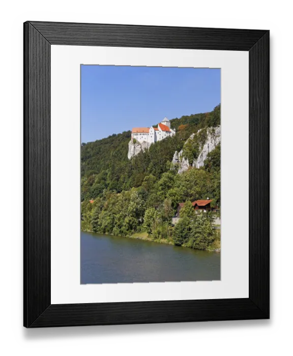 Framed Print : The Altmuhl River and Prunn Castle
