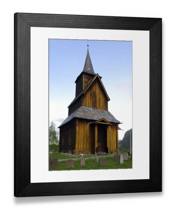 Framed Print : Stave Church, Torpo, Oppland, Norway