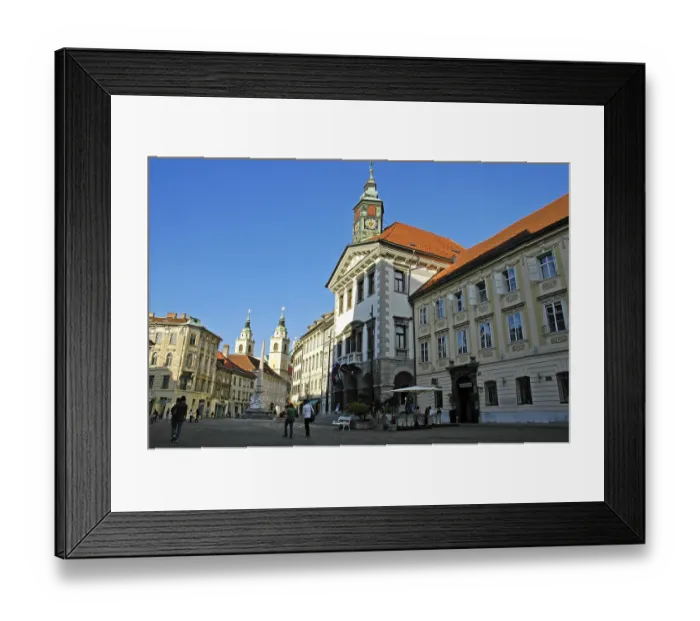 Framed Print : City Hall, Ljubljana, Slovenia