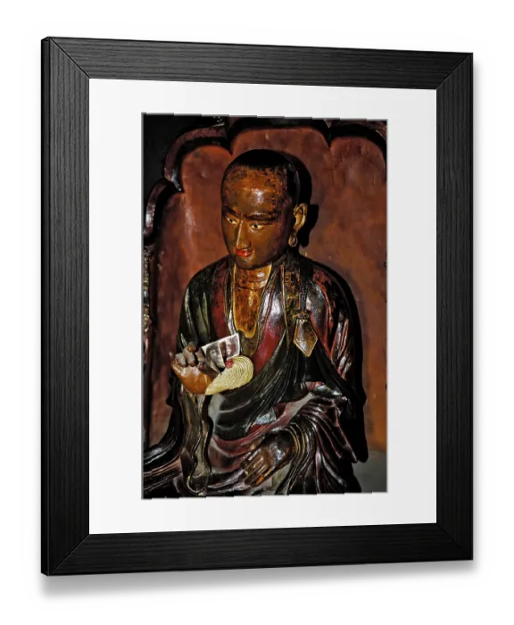 Framed Print : Clay statues, collecting donations Framed Print : Clay statues, collecting donations