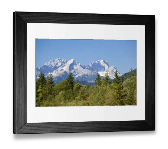 Framed Print : Charming rocks and coniferous forest in Bavarian Alps Framed Print : Charming rocks and coniferous forest in Bavarian Alps