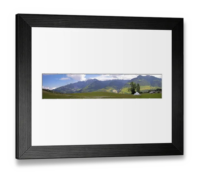 Framed Print : Panoramic view in the swiss alps Framed Print : Panoramic view in the swiss alps