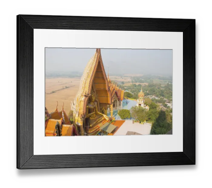 Framed Print : Big golden buddha statue Wat Tham Sua (Tiger Cave Temple)