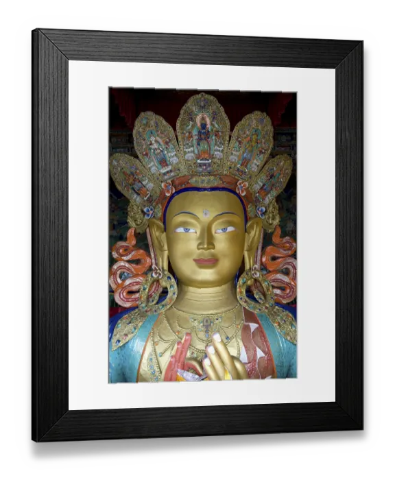 Framed Print : Tibetan Buddhism, Buddha Maitreya