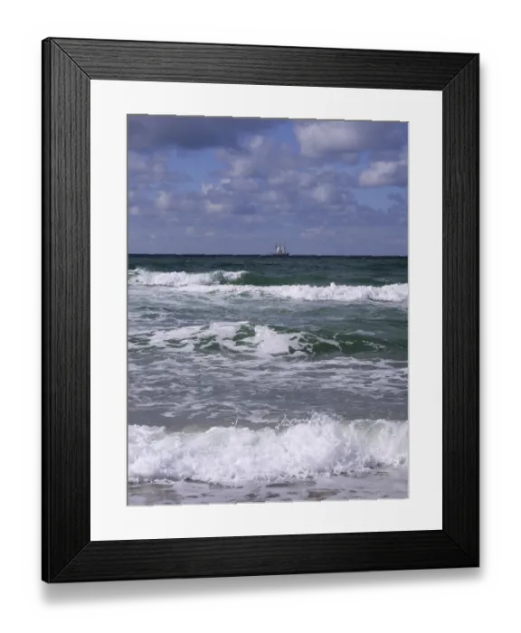 Framed Print : Surf on the North Sea Framed Print : Surf on the North Sea