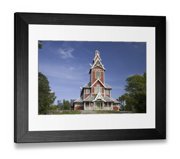 Framed Print : Dragon Church, Buksnes near Gravdal