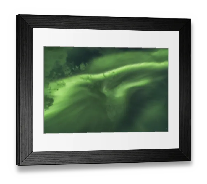 Framed Print : Northern lights in front of a starry sky