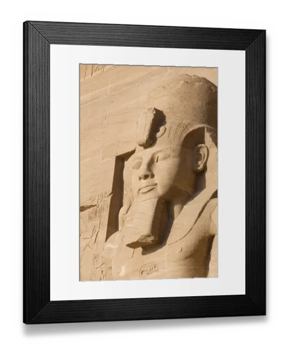 Framed Print : Colossal statue at the great temple of Ramesses II