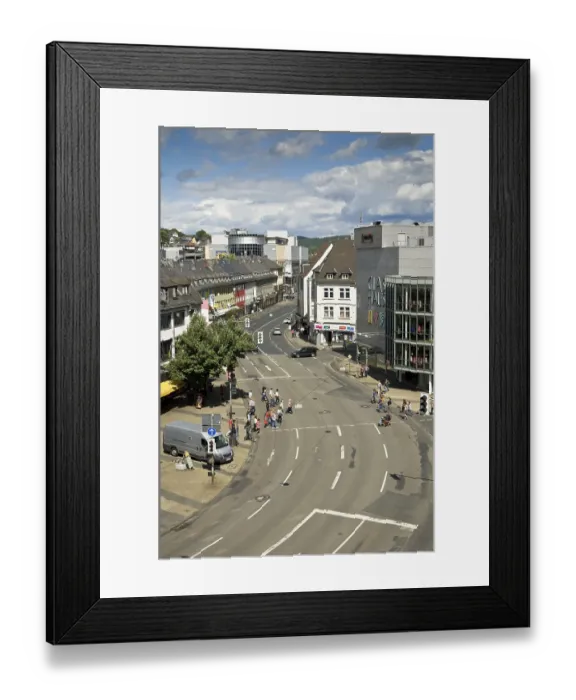 Framed Print : Sandstrasse street, Siegen, North Rhine-Westphalia Framed Print : Sandstrasse street, Siegen, North Rhine-Westphalia