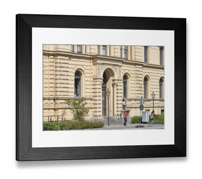 Framed Print : Social Court, InvalidenstraBe