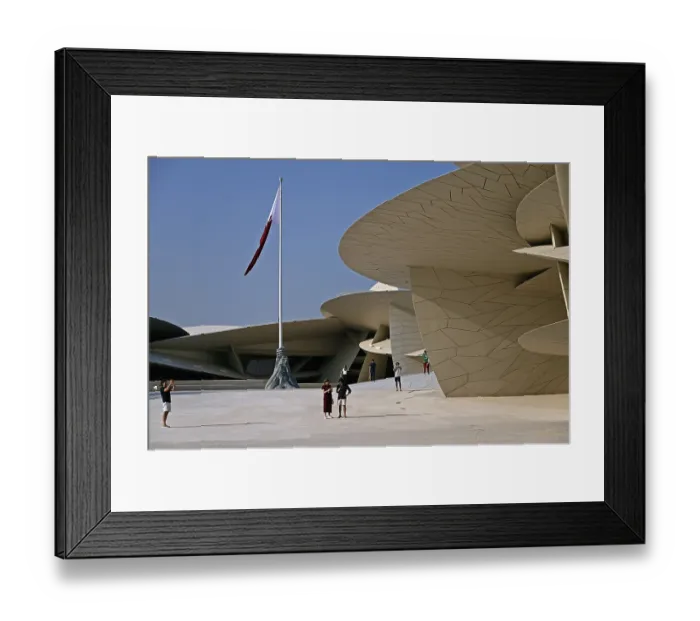 Framed Print : National Museum of Qatar by architect Jean Nouvel Framed Print : National Museum of Qatar by architect Jean Nouvel