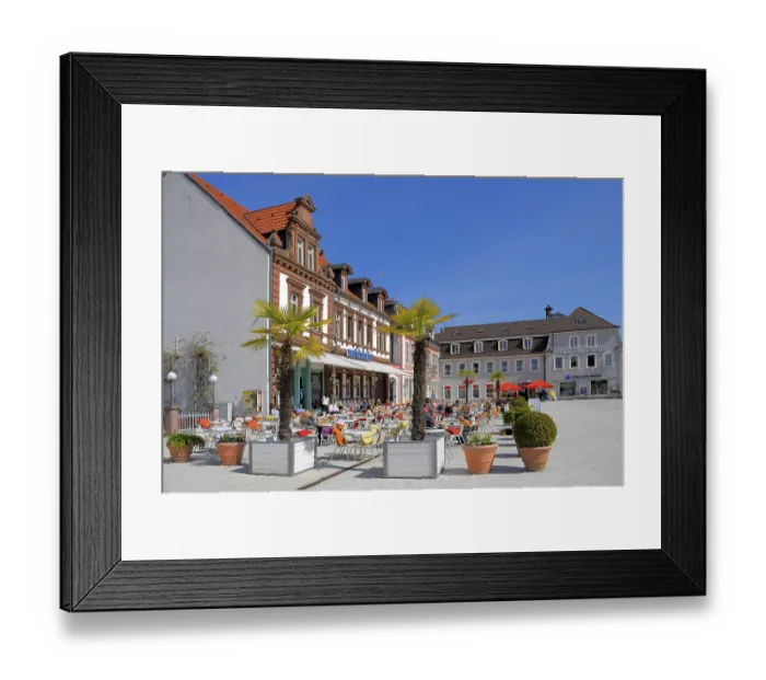 Framed Print : Schwetzingen in spring at the Schlossplatz