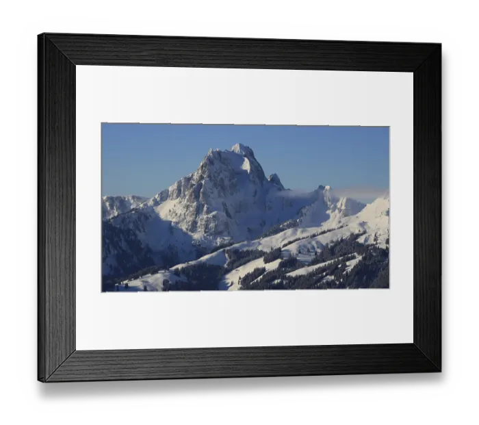 Framed Print : Majestic peak of Mount Gummfluh