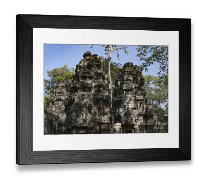 Framed Print : The famous Ta Prohm temple in Angkor Wat, Cambodia