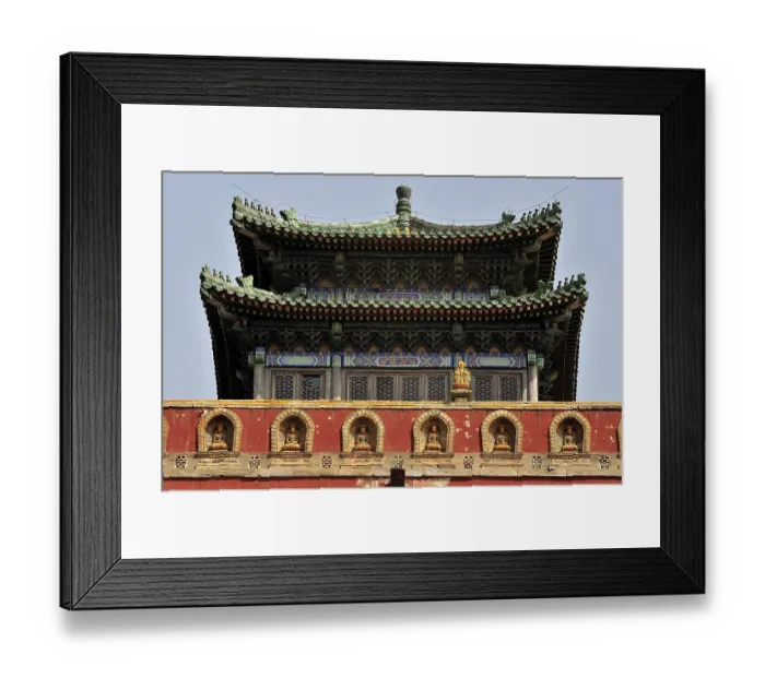 Framed Print : Puning buddhist temple, china