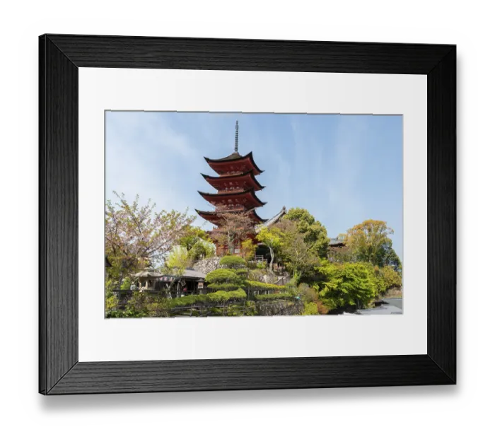 Framed Print : Toyokuni Shrine, five-story pagoda