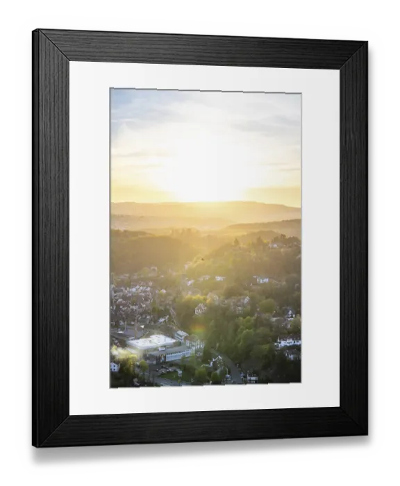 Framed Print : Landscape at sunrise. Beautiful morning environment with fresh green in spring Framed Print : Landscape at sunrise. Beautiful morning environment with fresh green in spring
