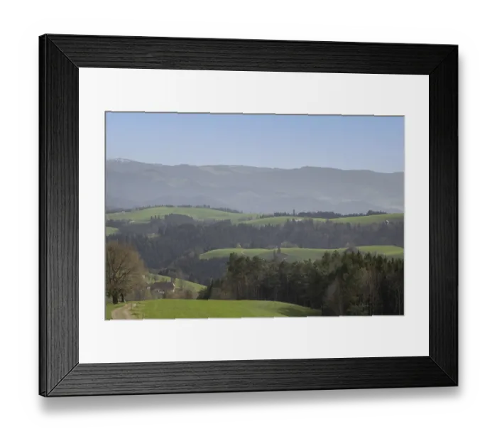 Framed Print : Mountains and trails in the Black Forest Framed Print : Mountains and trails in the Black Forest