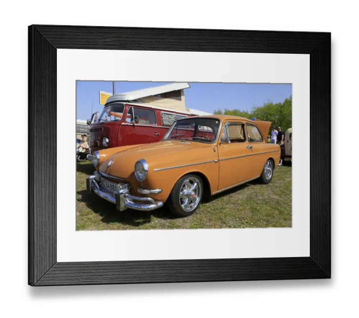 Framed Print : Volkswagen VW Type 3 1600 saloon