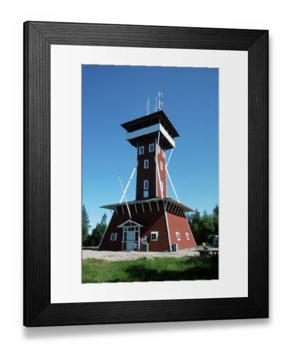Framed Print : Observation tower on Hogkullen Framed Print : Observation tower on Hogkullen