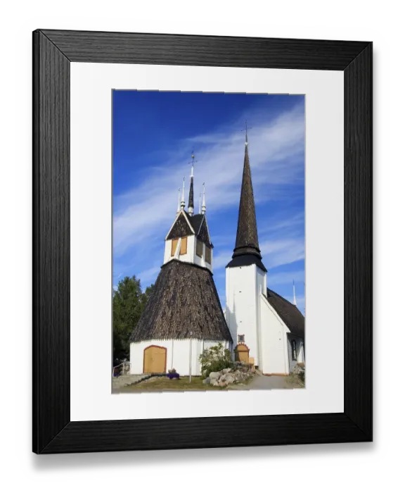 Framed Print : Hedvig Eleonora Church, Tornio, Lapland, Finland Framed Print : Hedvig Eleonora Church, Tornio, Lapland, Finland