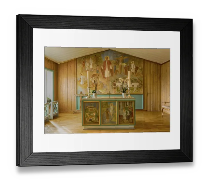 Framed Print : Svalbard Church, Longyearbyen, Spitsbergen Island