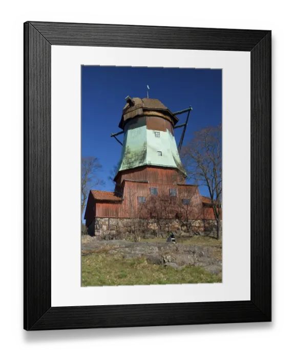 Framed Print : Windmill, Djurgarden Peninsula, Stockholm, Sweden Framed Print : Windmill, Djurgarden Peninsula, Stockholm, Sweden