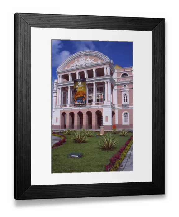 Framed Print : Brazil: The opera in Manaus City in the Amazonas Delta