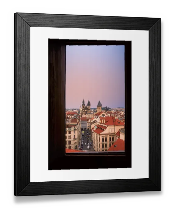 Framed Print : Prague Czech Republic. View on the old town at sunset Framed Print : Prague Czech Republic. View on the old town at sunset