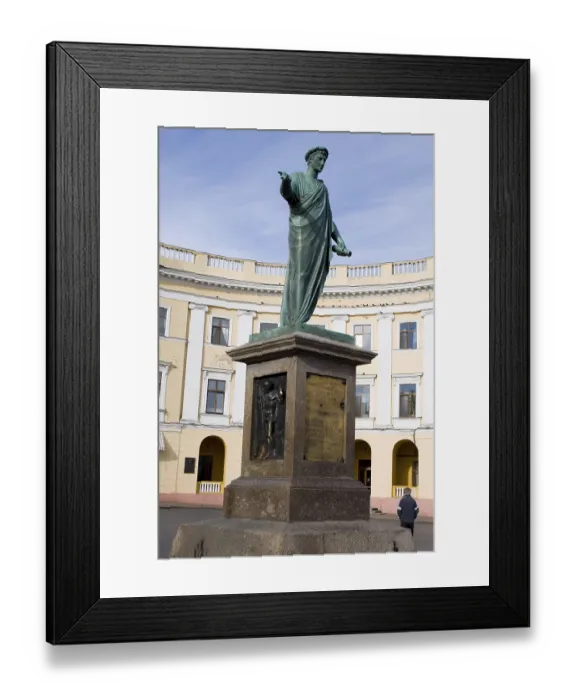 Framed Print : Richelieur Monument, Statue of the Duke de Richelieur
