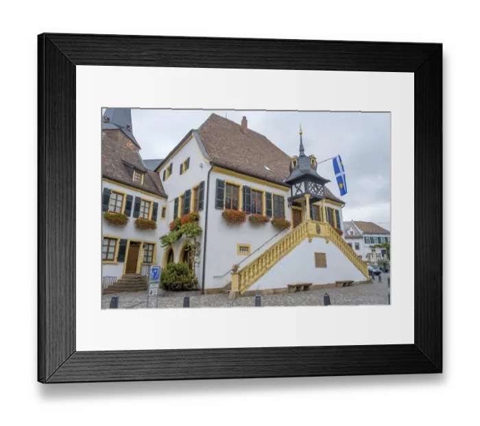 Framed Print : Historic Town Hall Deidesheim