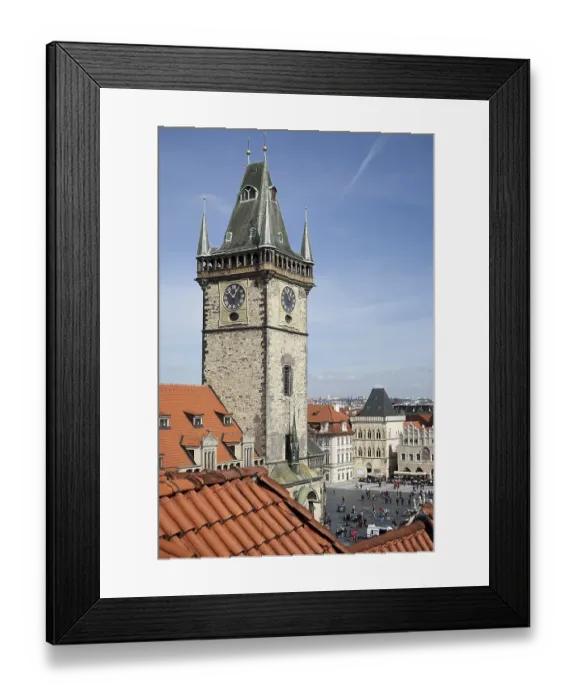 Framed Print : Old City Hall Tower in Prague
