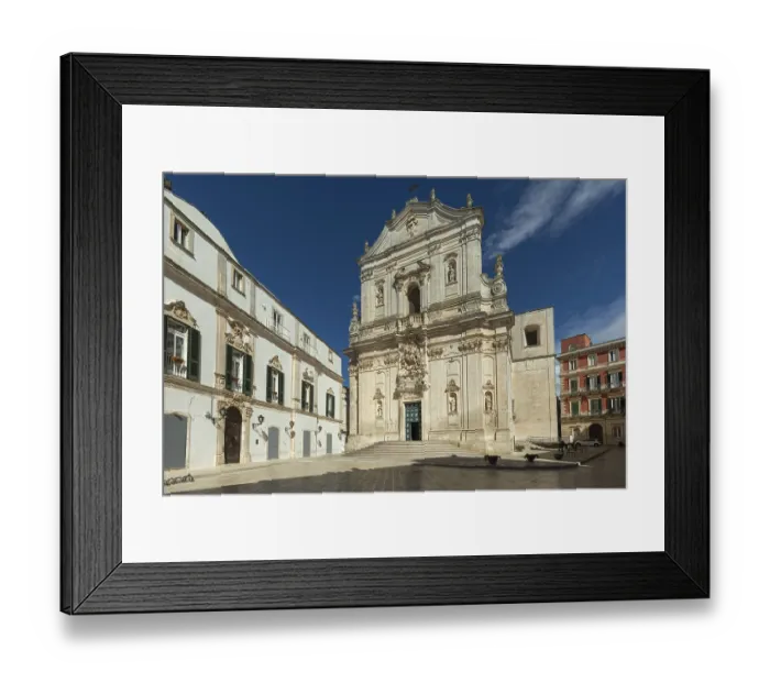 Framed Print : Basilica San Martino in Martina Franca Framed Print : Basilica San Martino in Martina Franca