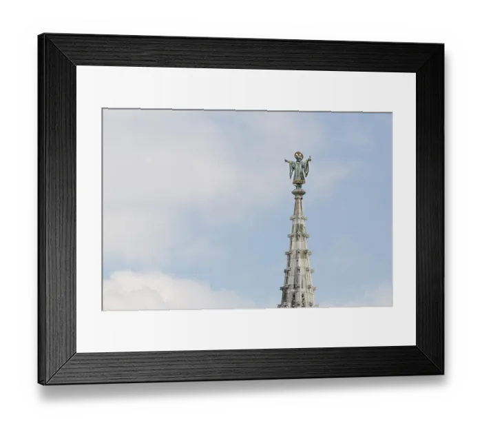 Framed Print : The Munchner Kindl on the new town hall in Munich The Mnchner Kindl on the new town hall in Munich