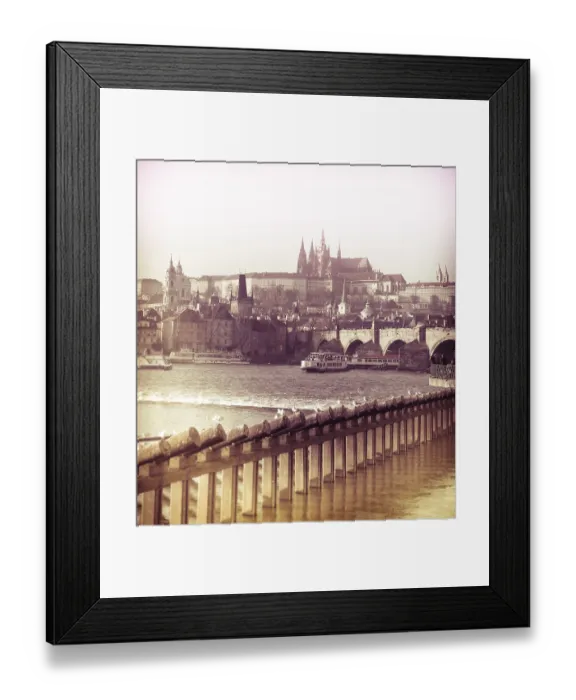 Framed Print : View of Prague Castle and Charles Bridge Framed Print : View of Prague Castle and Charles Bridge