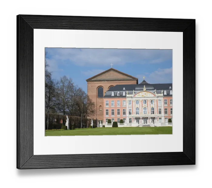 Framed Print : Electoral palace with garden in the roman city of Trier
