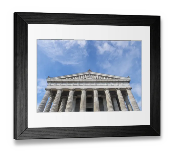 Framed Print : Walhalla next to Regensburg Germany