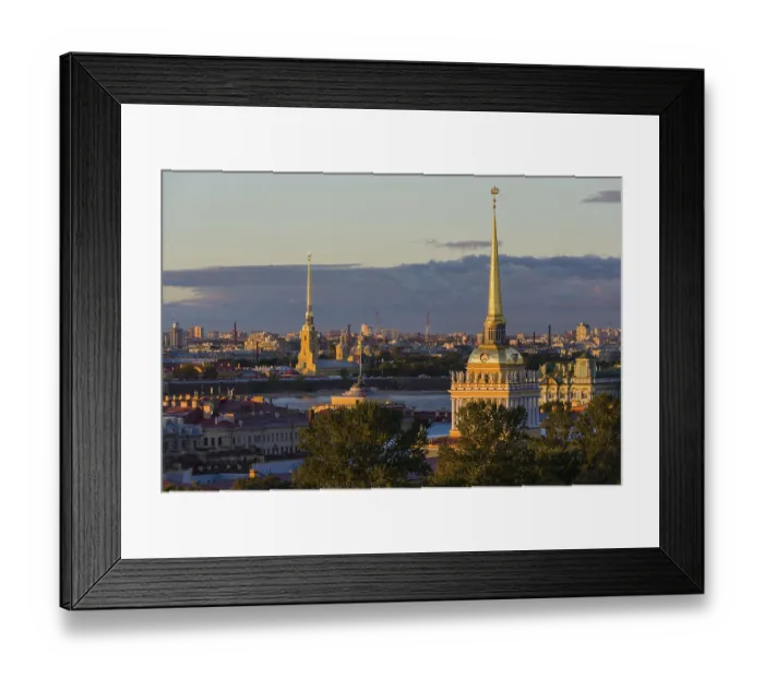 Framed Print : The Admiralty Building, headquarter of the Russian Navy