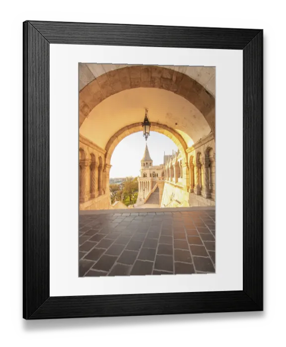Framed Print : Old historic fortress and church at sunrise Framed Print : Old historic fortress and church at sunrise