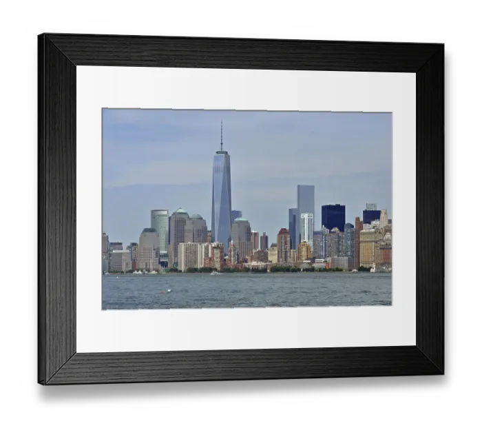 Framed Print : South Manhattan with newly completed Freedom Tower
