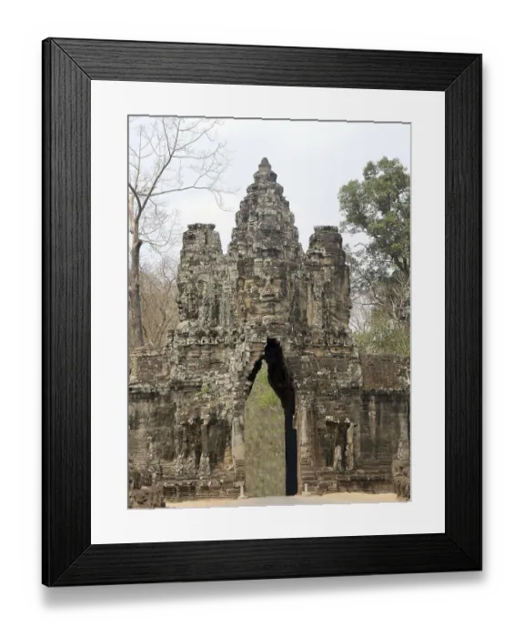 Framed Print : Angkor Thom Temple, Siem Reap Province