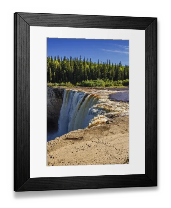 Framed Print : The edge of the escarpment where the Hay River plunges over Alexandra Falls in the Northwest Territories Framed Print : The edge of the escarpment where the Hay River plunges over Alexandra Falls in the Northwest Territories