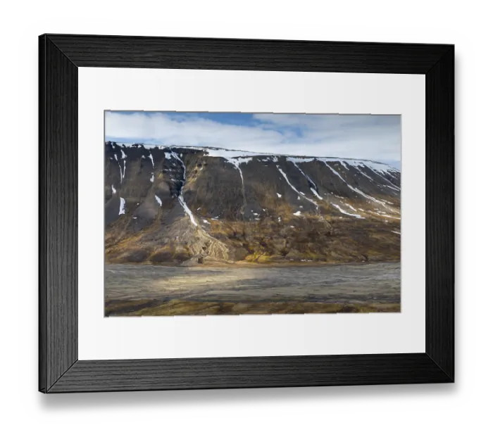 Framed Print : Side valley of Aventdalen, mountain