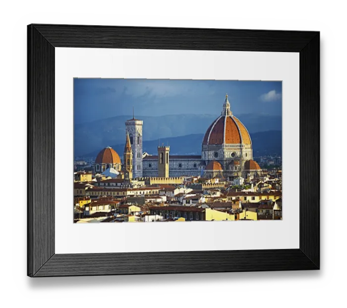 Framed Print : Rooftop view of the Gothic-Renaissance Duomo of Florence Framed Print : Rooftop view of the Gothic-Renaissance Duomo of Florence